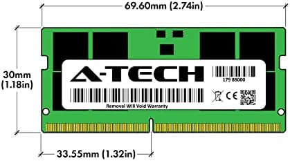ערכת A-Tech 64GB RAM תואם ל- ASUS TUF Gaming F15 מחשב נייד משחק | DDR5 4800MHz PC5-38400 SODIMM 2RX8